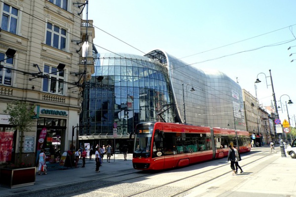 Katowice Galeria Katowicka tramwaj